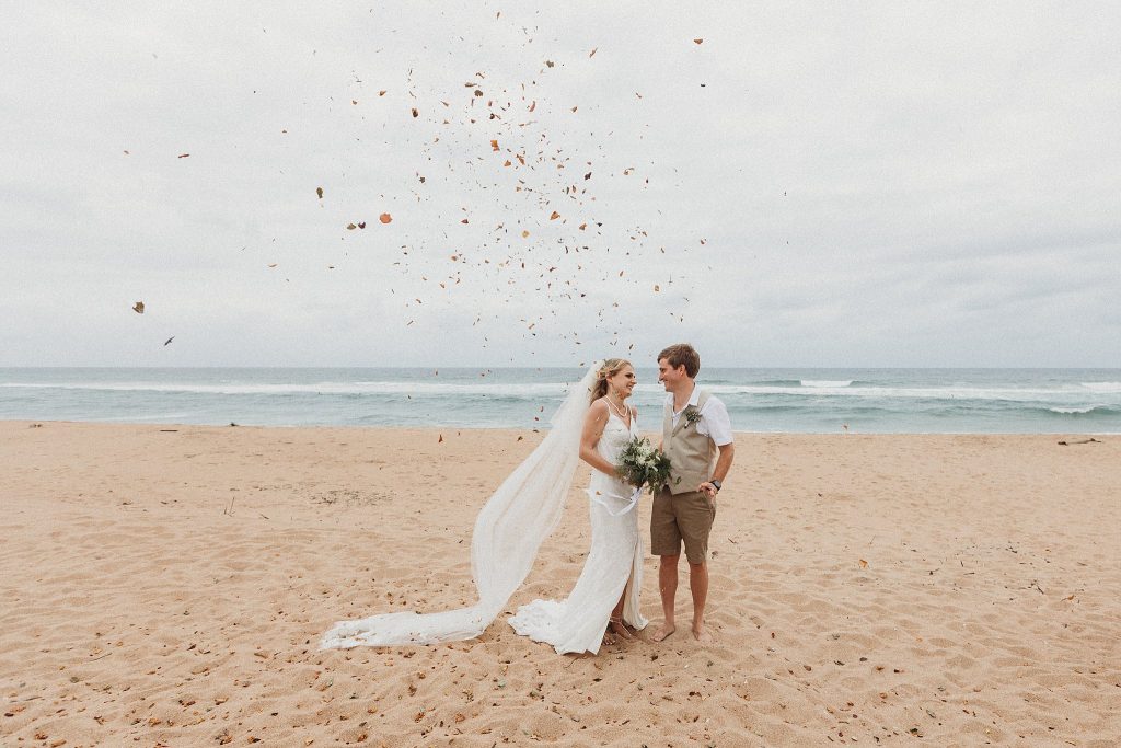 Couple by Bazley Beach venue